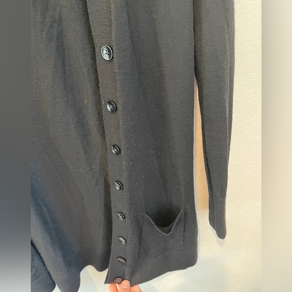 Halogen Black Extra Small Petite Women’s Cardigan Long Sleeve Sweater - Picture 4 of 9